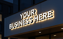 Illuminated Channel Letters for business storefronts